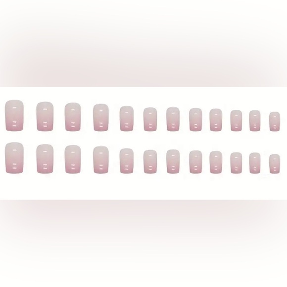 Press-on Manicure, 24 Short Square Reusable Nails, New In Unopened Box Kit. - Picture 3 of 3